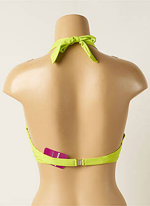 Haut de maillot de bain stretch haut soutien-gorge push-up vert HISTOIRE DE PLAGE femme