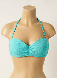 Haut de maillot de bain stretch haut bandeau bleu HISTOIRE DE PLAGE femme