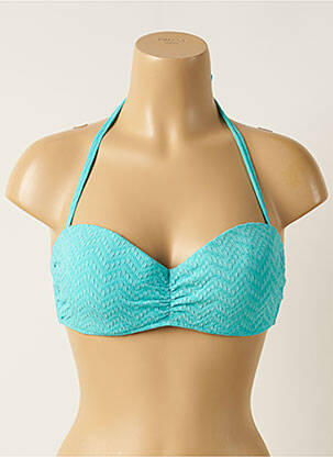 Haut de maillot de bain stretch haut bandeau bleu HISTOIRE DE PLAGE femme
