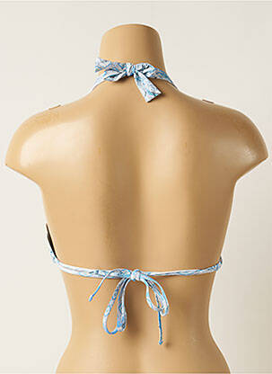 Haut de maillot de bain stretch haut soutien-gorge avec mousse de rembourrage amovible bleu MOONTIDE femme