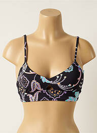 Haut de maillot de bain stretch haut soutien-gorge avec mousse de rembourrage amovible noir SEAFOLLY femme