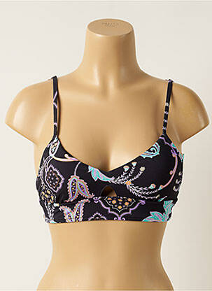 Haut de maillot de bain stretch haut soutien-gorge avec mousse de rembourrage amovible noir SEAFOLLY femme