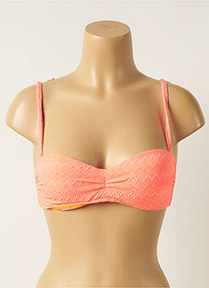 Haut de maillot de bain stretch haut bandeau orange HISTOIRE DE PLAGE femme