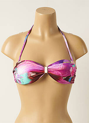 Haut de maillot de bain stretch haut bandeau violet RIO DE SOL femme