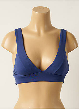 Haut de maillot de bain stretch haut soutien-gorge avec mousse de rembourrage amovible bleu SEAFOLLY femme