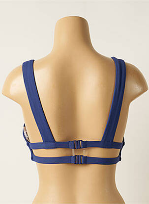 Haut de maillot de bain stretch haut soutien-gorge avec mousse de rembourrage amovible bleu SEAFOLLY femme