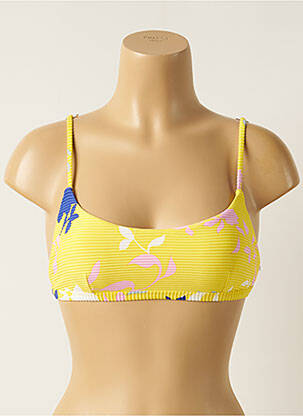 Haut de maillot de bain stretch haut bandeau jaune SEAFOLLY femme