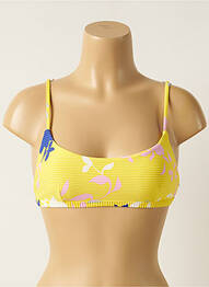 Haut de maillot de bain stretch haut bandeau jaune SEAFOLLY femme