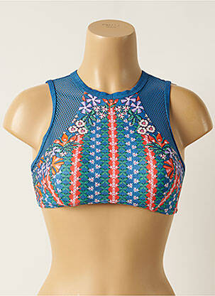 Haut de maillot de bain stretch brassieres bleu PIHA femme