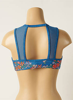 Haut de maillot de bain stretch brassieres bleu PIHA femme