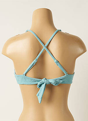 Haut de maillot de bain stretch haut soutien-gorge emboitant bleu SEAFOLLY femme