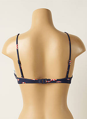 Haut de maillot de bain stretch haut soutien-gorge moulé bleu SEAFOLLY femme
