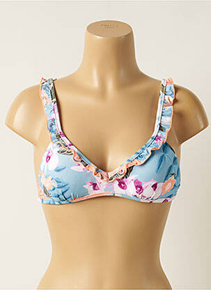 Haut de maillot de bain stretch haut soutien-gorge avec mousse de rembourrage amovible bleu SEAFOLLY femme