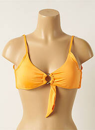 Haut de maillot de bain stretch haut soutien-gorge avec mousse de rembourrage amovible orange SEAFOLLY femme