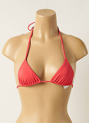 Haut de maillot de bain stretch haut triangles rouge KIWI femme