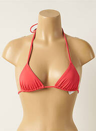 Haut de maillot de bain stretch haut triangles rouge KIWI femme