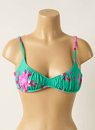 Haut de maillot de bain stretch haut soutien-gorge emboitant vert SEAFOLLY femme