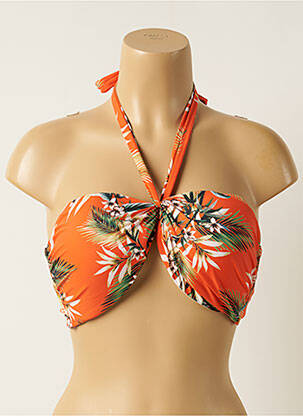 Haut de maillot de bain stretch haut bandeau orange SEAFOLLY femme