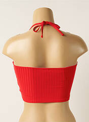 Haut de maillot de bain rouge MOONTIDE pour femme seconde vue