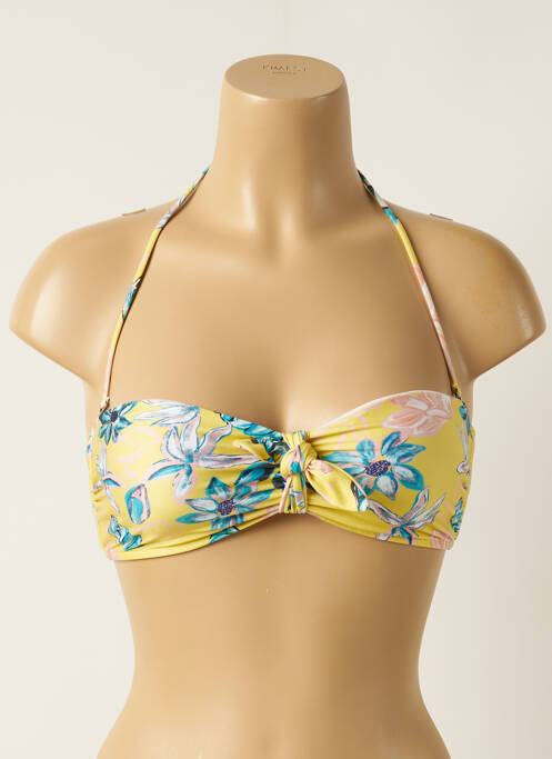 Haut de maillot de bain stretch haut bandeau jaune RIO DE SOL femme