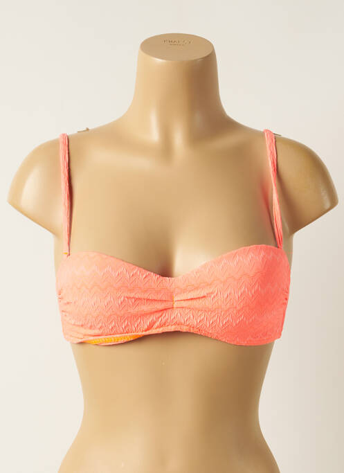 Haut de maillot de bain stretch haut bandeau orange HISTOIRE DE PLAGE femme