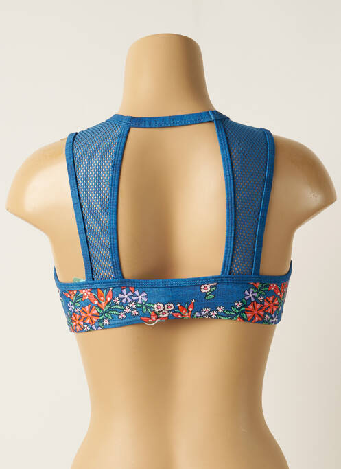 Haut de maillot de bain bleu PIHA pour femme