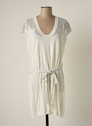 Robe courte manches courtes manches courtes blanc ZADIG & VOLTAIRE femme