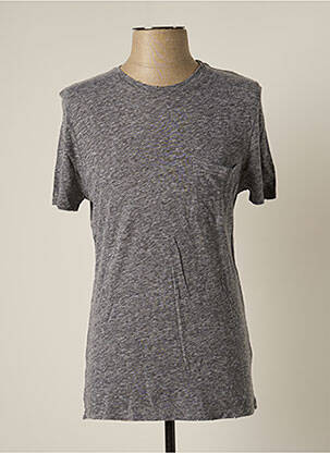 T-shirt tissage chiné manches courtes gris ZADIG & VOLTAIRE homme