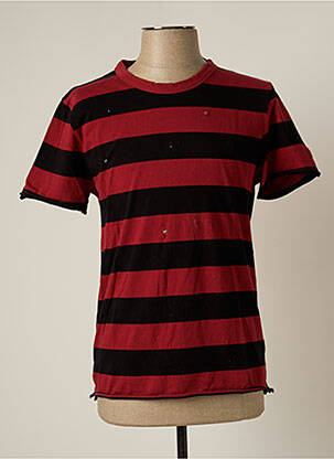 T-shirt coupe cintrée manches courtes rouge ZADIG & VOLTAIRE homme