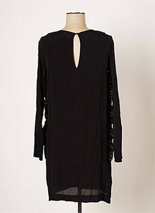 Robe courte manches longues manches longues noir SWILDENS femme
