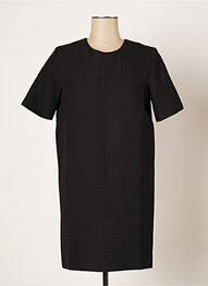 Robe courte manches courtes manches courtes noir SWILDENS femme