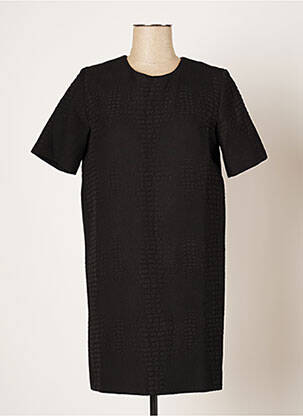 Robe courte manches courtes manches courtes noir SWILDENS femme