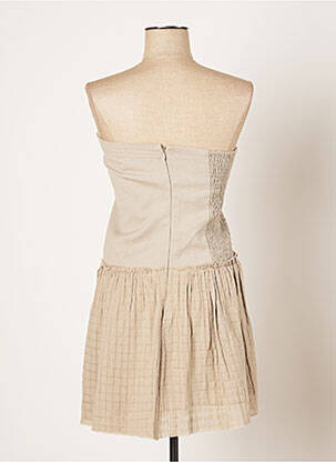 Robe mi-longue sans manche sans manche beige SWILDENS femme