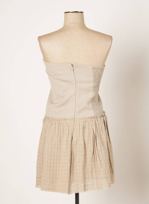 Robe mi-longue beige SWILDENS pour femme