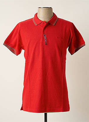 Polo stretch manches courtes rouge AUSTIN HEALEY homme