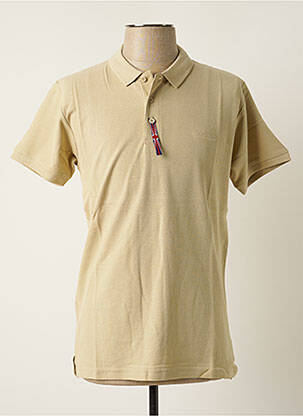 Polo stretch manches courtes beige AUSTIN HEALEY homme