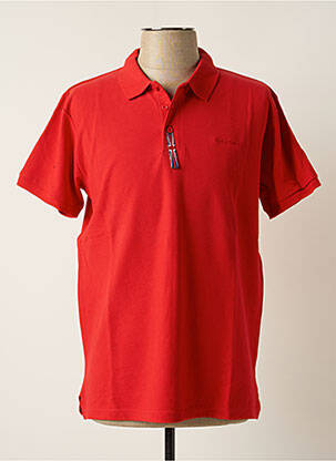 Polo stretch manches courtes rouge AUSTIN HEALEY homme