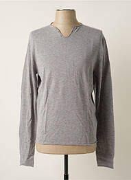 T-shirt stretch manches longues gris ZADIG & VOLTAIRE homme
