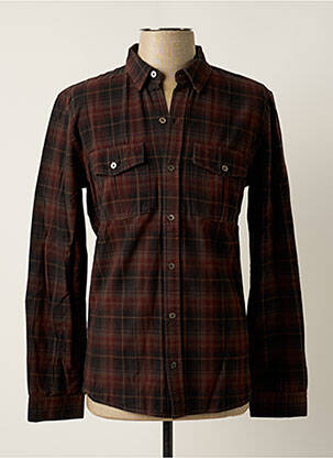 Chemise manches longues poches poitrine marron ZADIG & VOLTAIRE homme