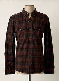 Chemise manches longues poches poitrine marron ZADIG & VOLTAIRE homme