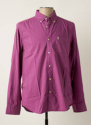 Chemise manches longues violet MCS pour homme