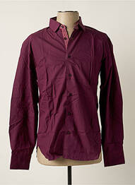 Chemise manches longues manches longues violet MELCHIOR homme