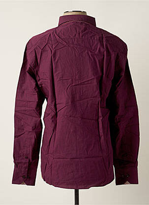 Chemise manches longues manches longues violet MELCHIOR homme