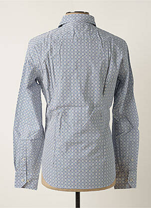 Chemise manches longues manches longues bleu MELCHIOR homme