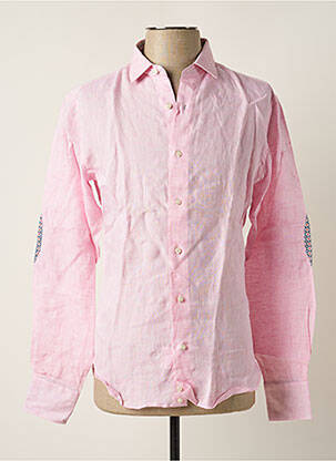 Chemise manches longues manches longues rose MELCHIOR homme