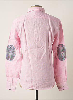 Chemise manches longues manches longues rose MELCHIOR homme
