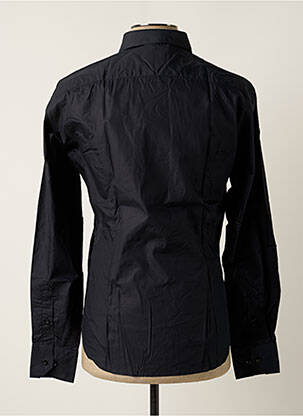 Chemise manches longues manches longues noir MELCHIOR homme