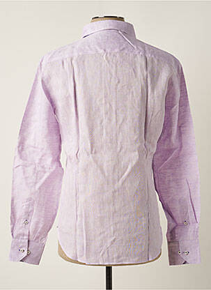 Chemise manches longues manches longues violet MELCHIOR homme