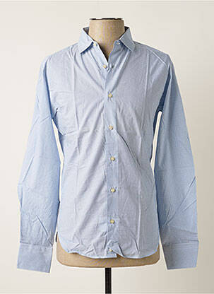 Chemise manches longues manches longues bleu MELCHIOR homme