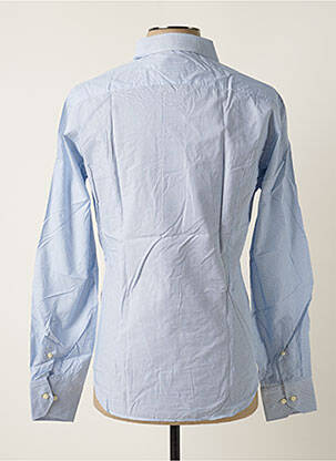 Chemise manches longues manches longues bleu MELCHIOR homme